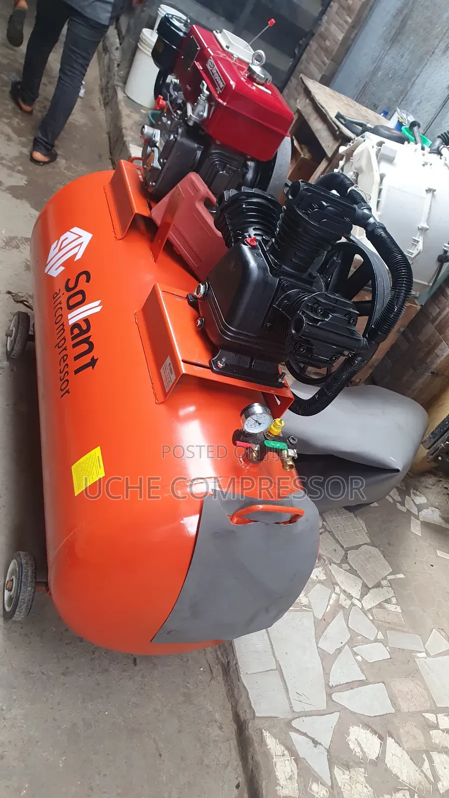 Air Compressor With Diesel Engine, 500L, Original One