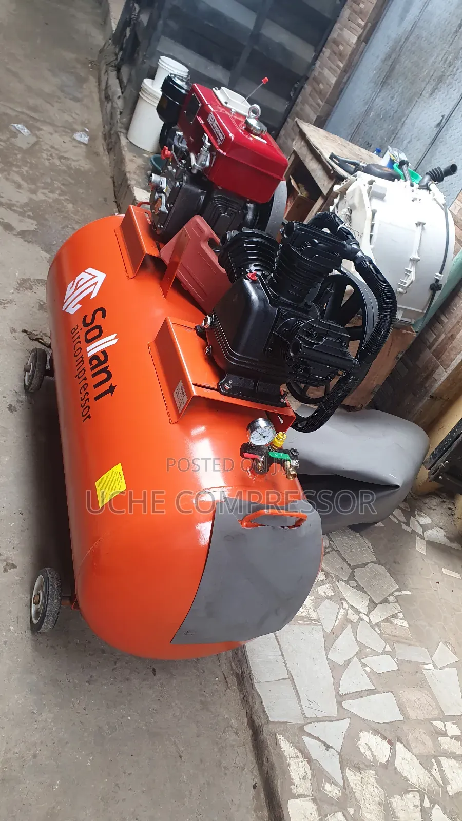 Air Compressor With Diesel Engine, 500L, Original One