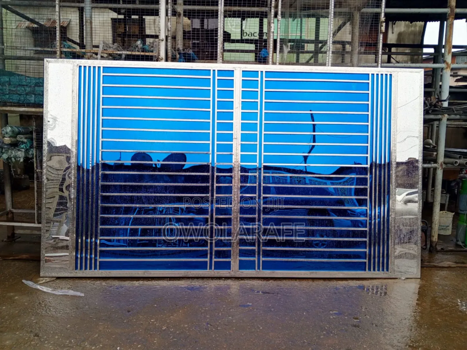 Stainless Steel Blue Gate Design