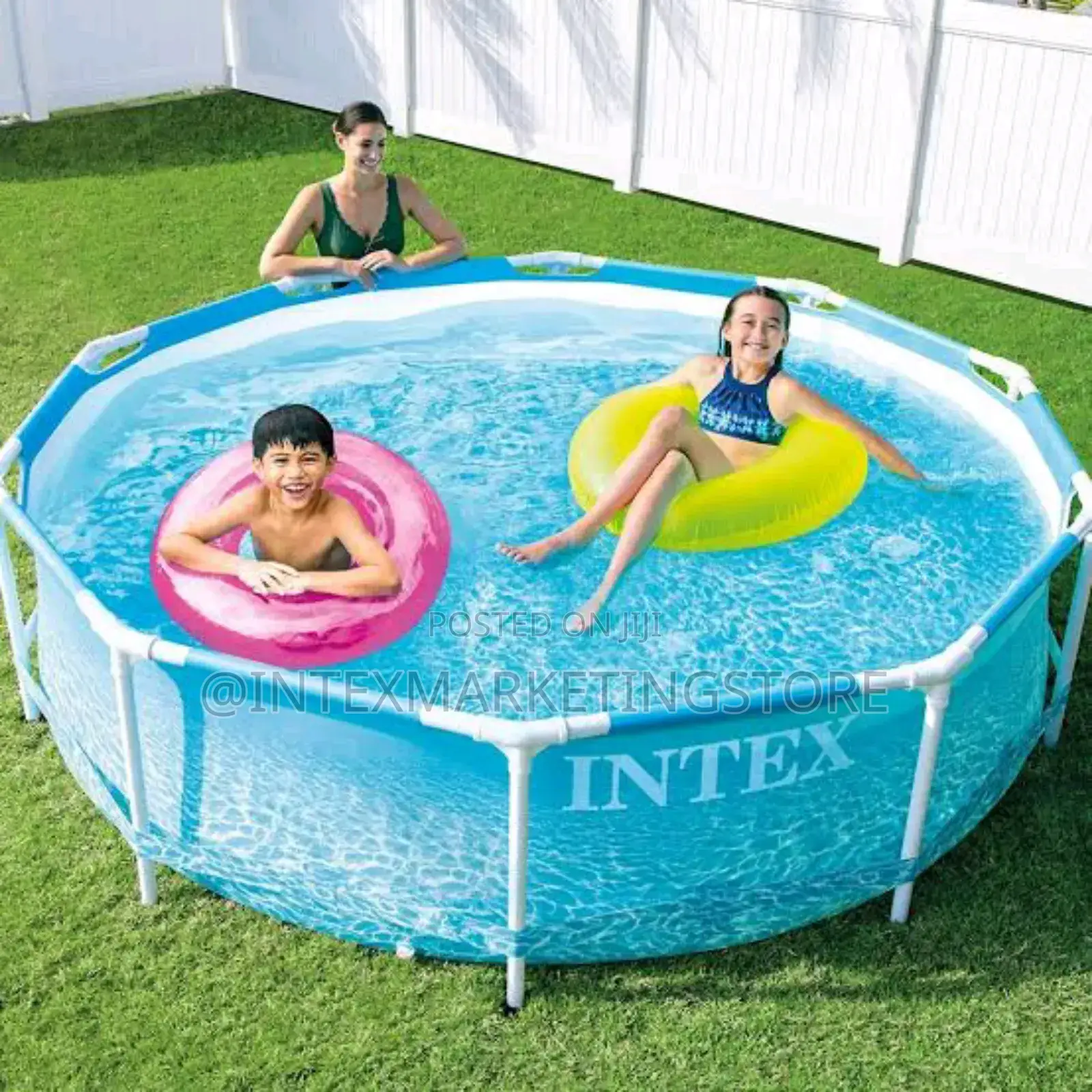 Intex 28208 10FT X 30IN Beachside Metal Frame Pool
