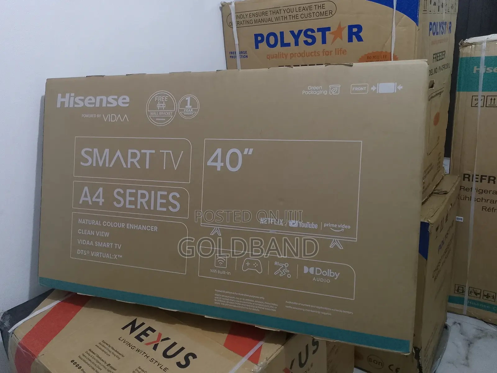 Featured-Rich 40" Hisense Smart TV TV40A4K
