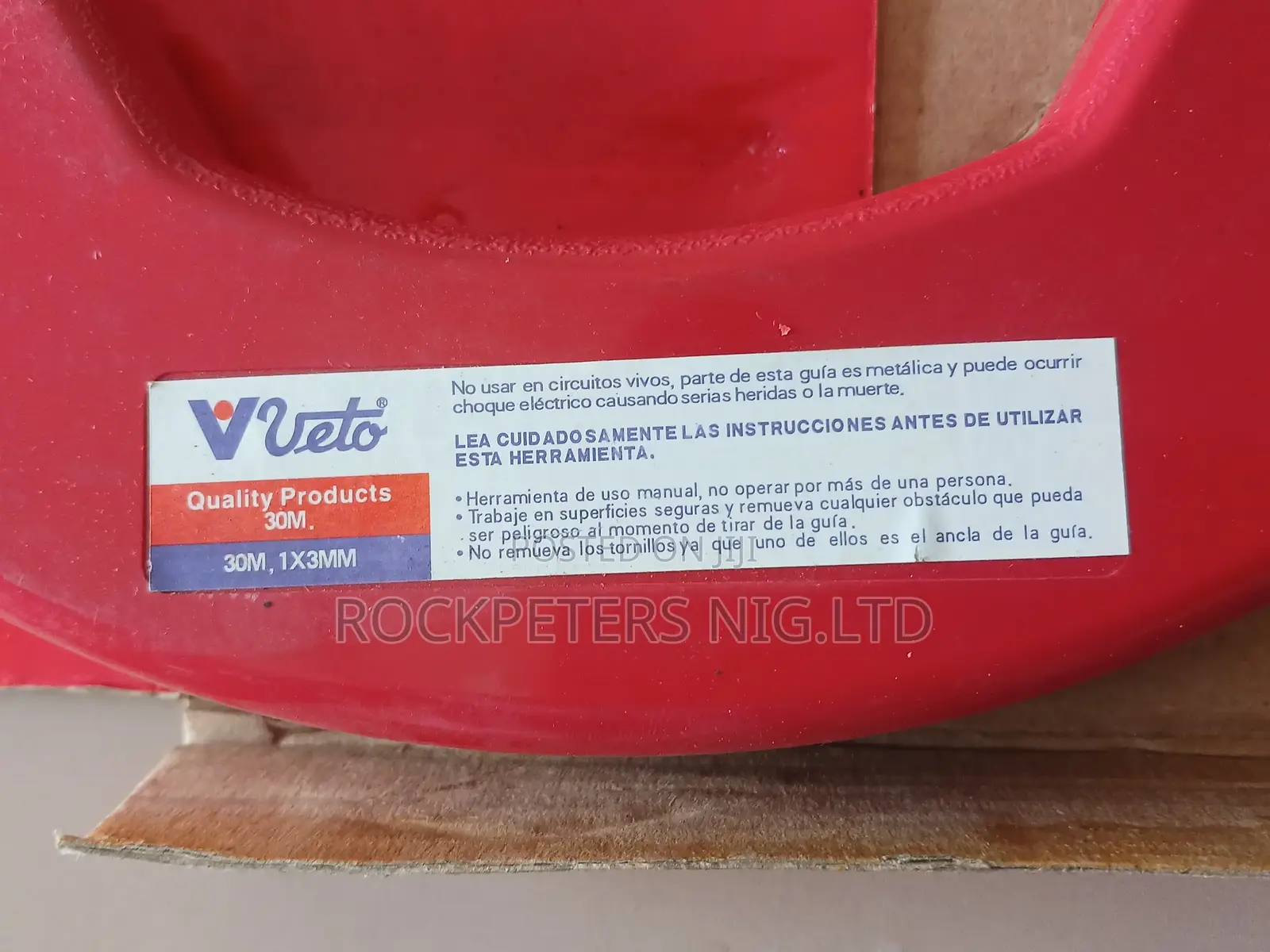30M Veto Red Fishing Tape