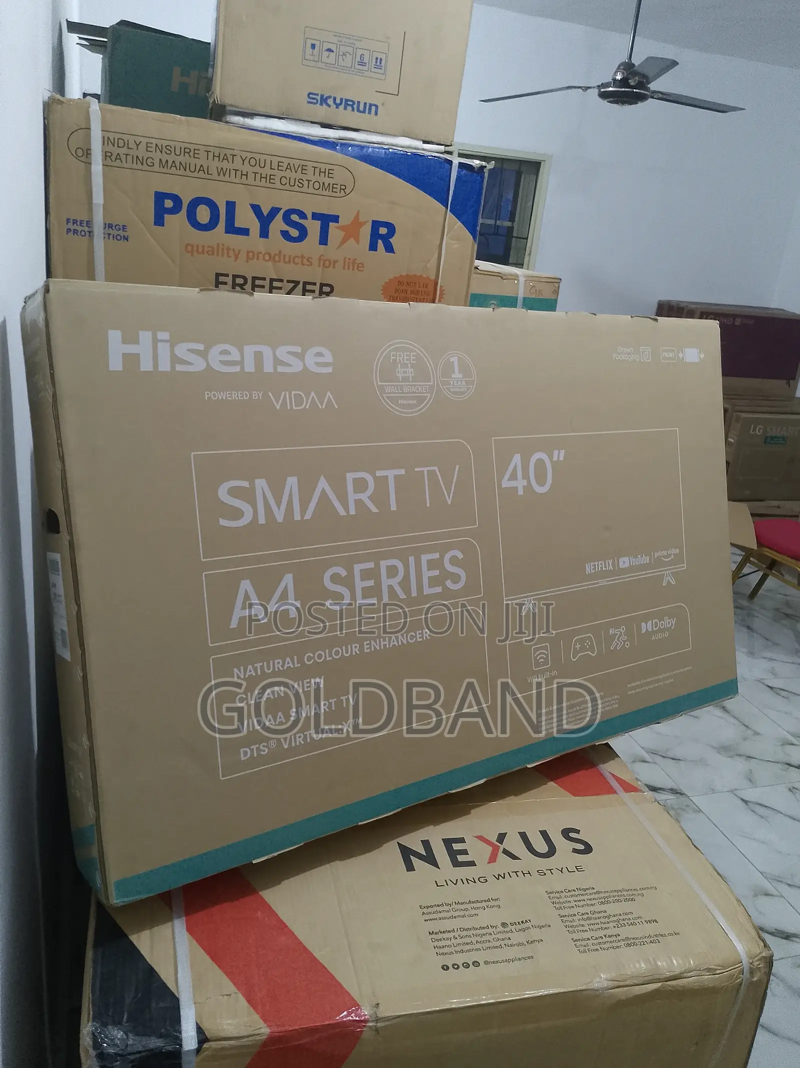 Quality and Clean 40" TV40A4K Hisense Smart TV