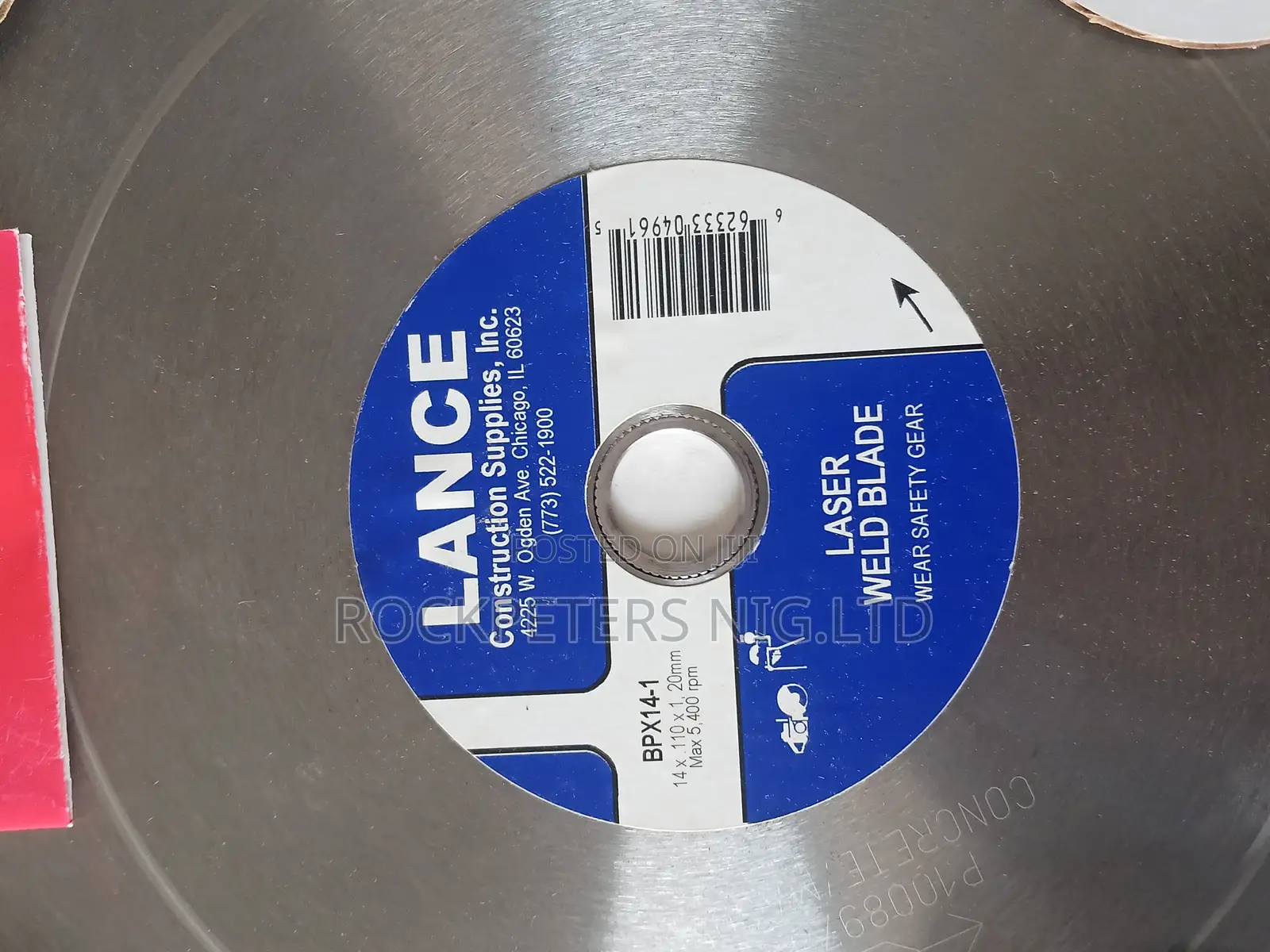 Lance 14 X 110 X 1. 20mm Concrete Laser Weld Blade