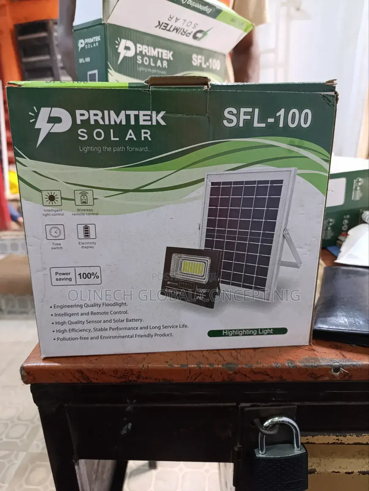 100 W SFL-100 , PRIMETEK SOLAR Solar Flood Light