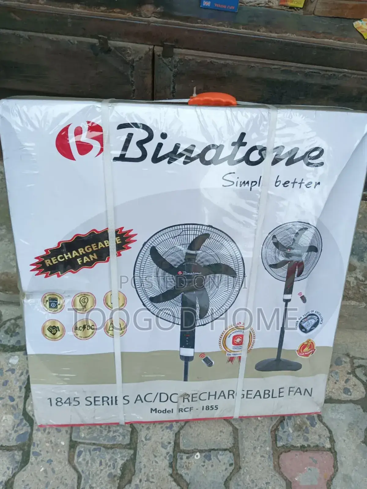 Original Binatone Rechargeable Fan 18"