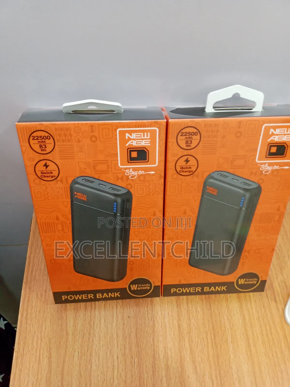 New Age Power Bank 22500mah Fast Charge