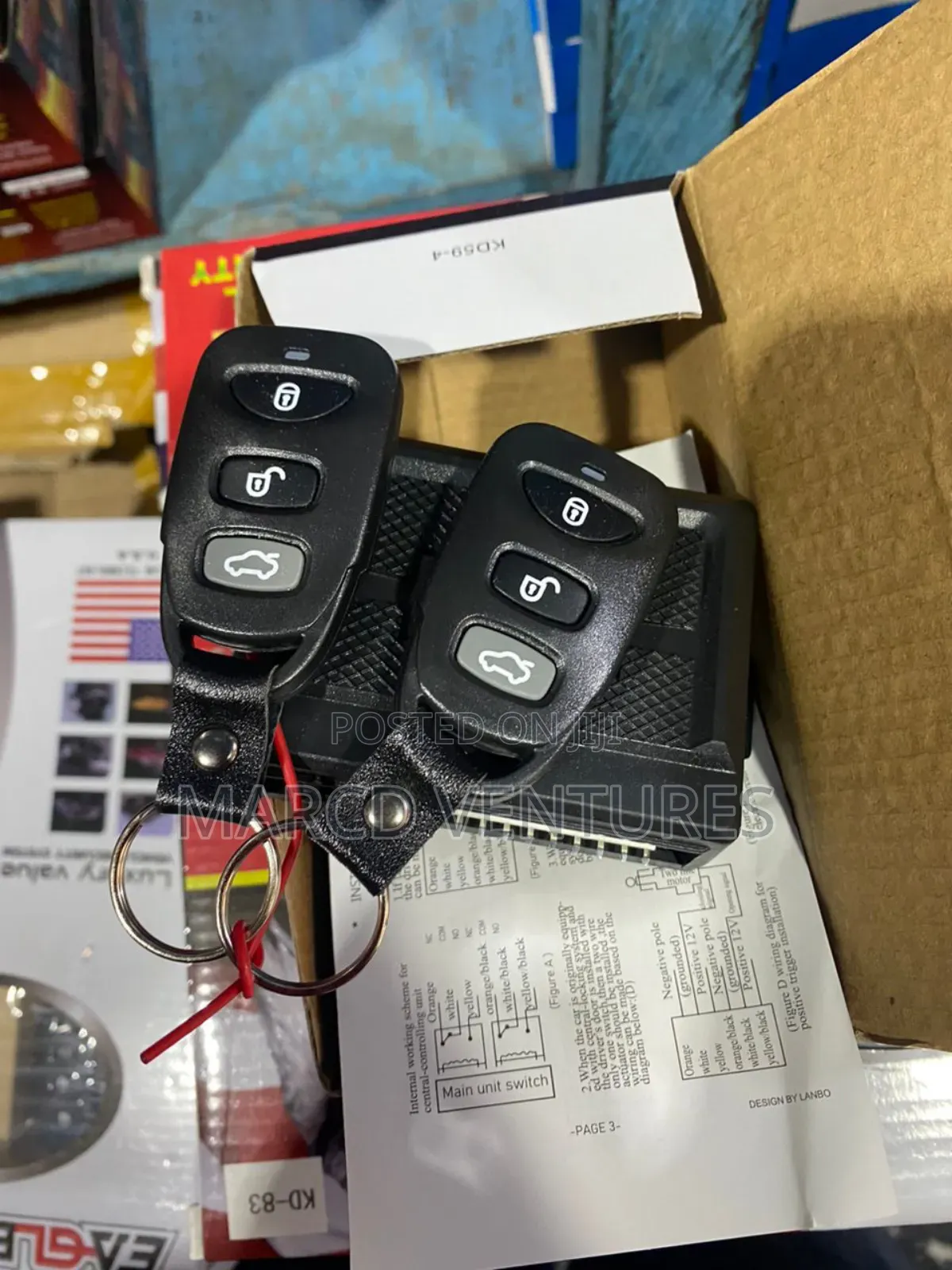 Car Door Keyless Remote Control.