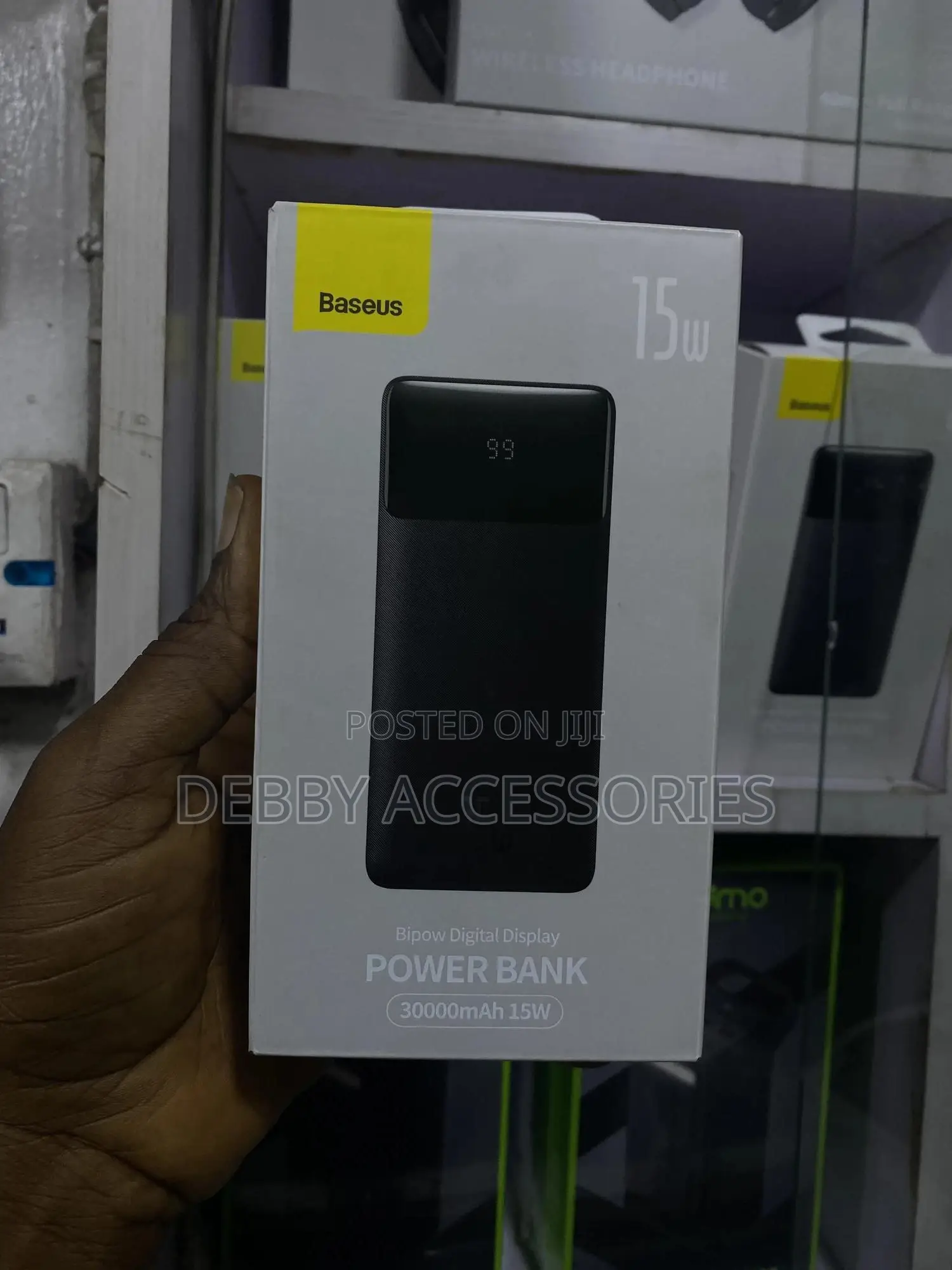 Baseus Digital Display Powerbank 30000mah 15w Type C in/Out