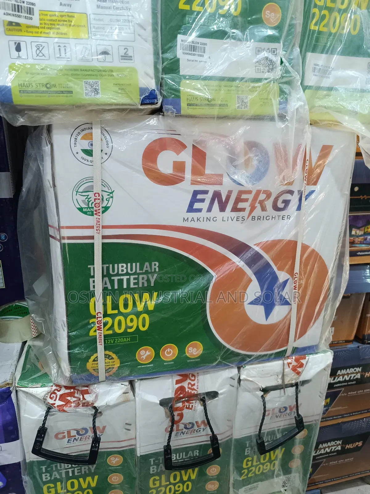 220ah 12v Indian Glow Tubular Battery