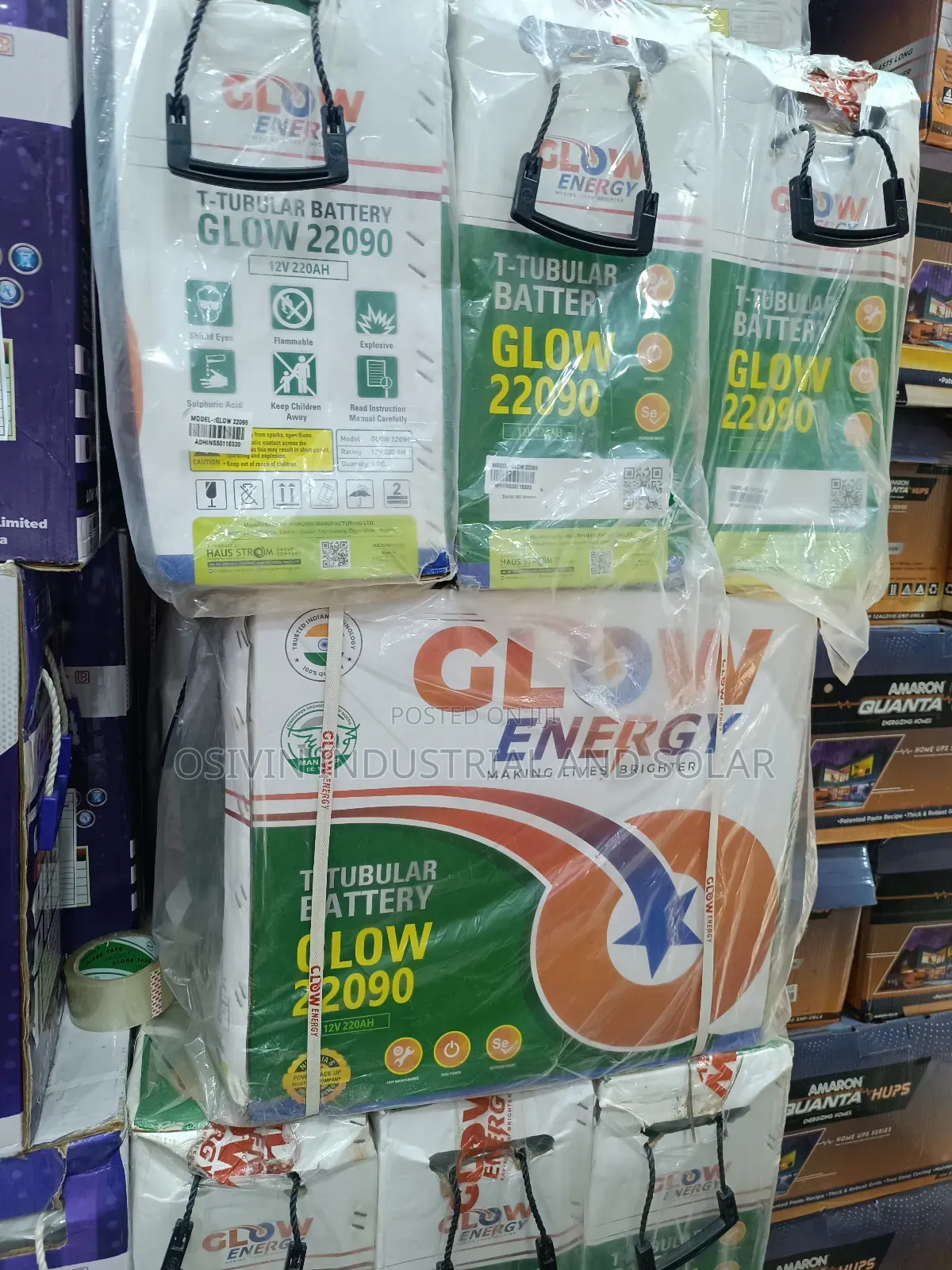 220ah 12v Indian Glow Tubular Battery
