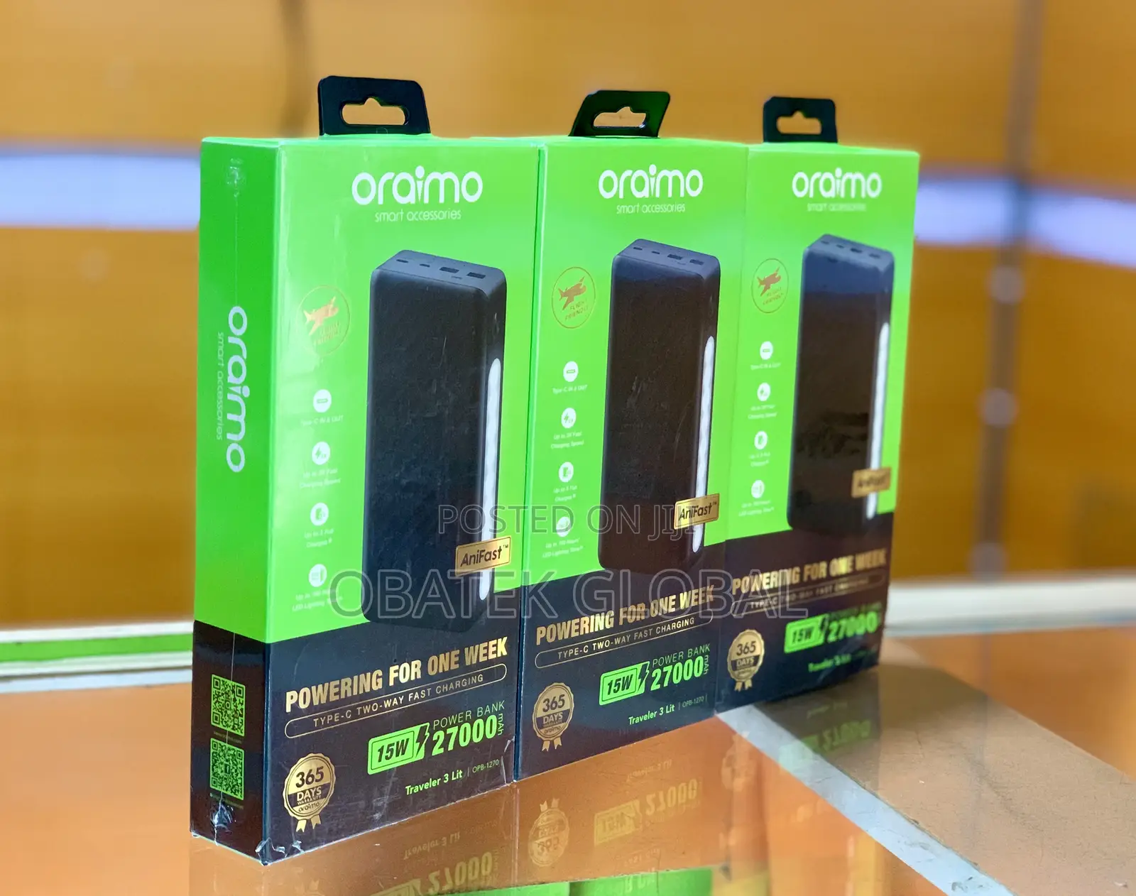 Oraimo 27000mah Fast Charging Powerbank