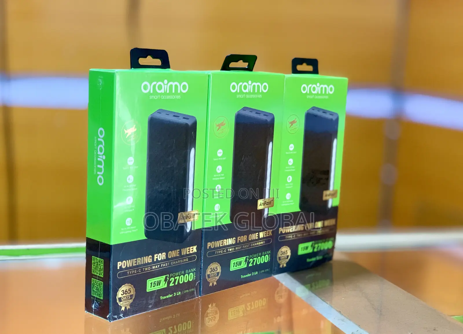 Oraimo 27000mah Fast Charging Powerbank