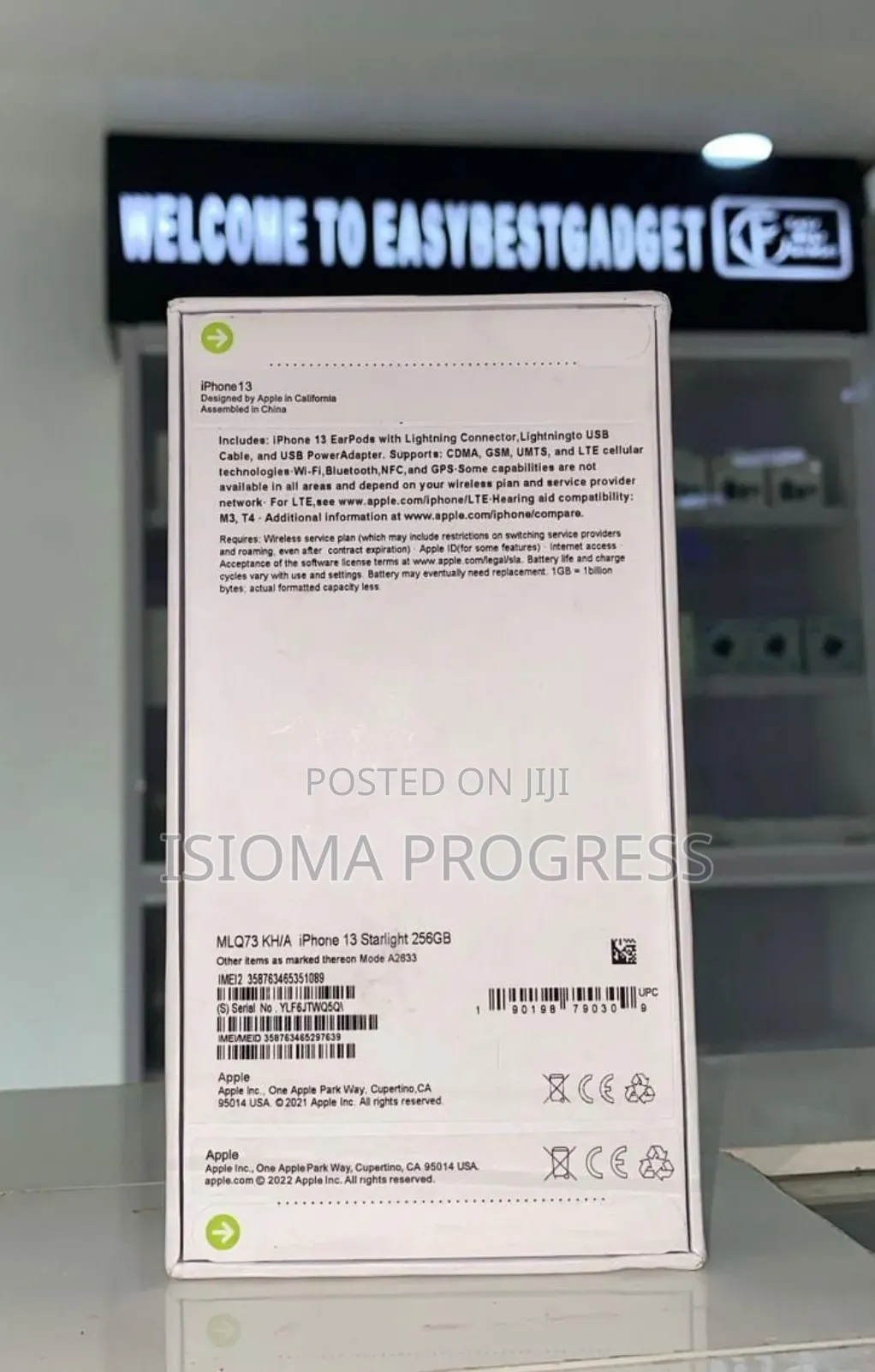New Apple iPhone 13 256 GB White