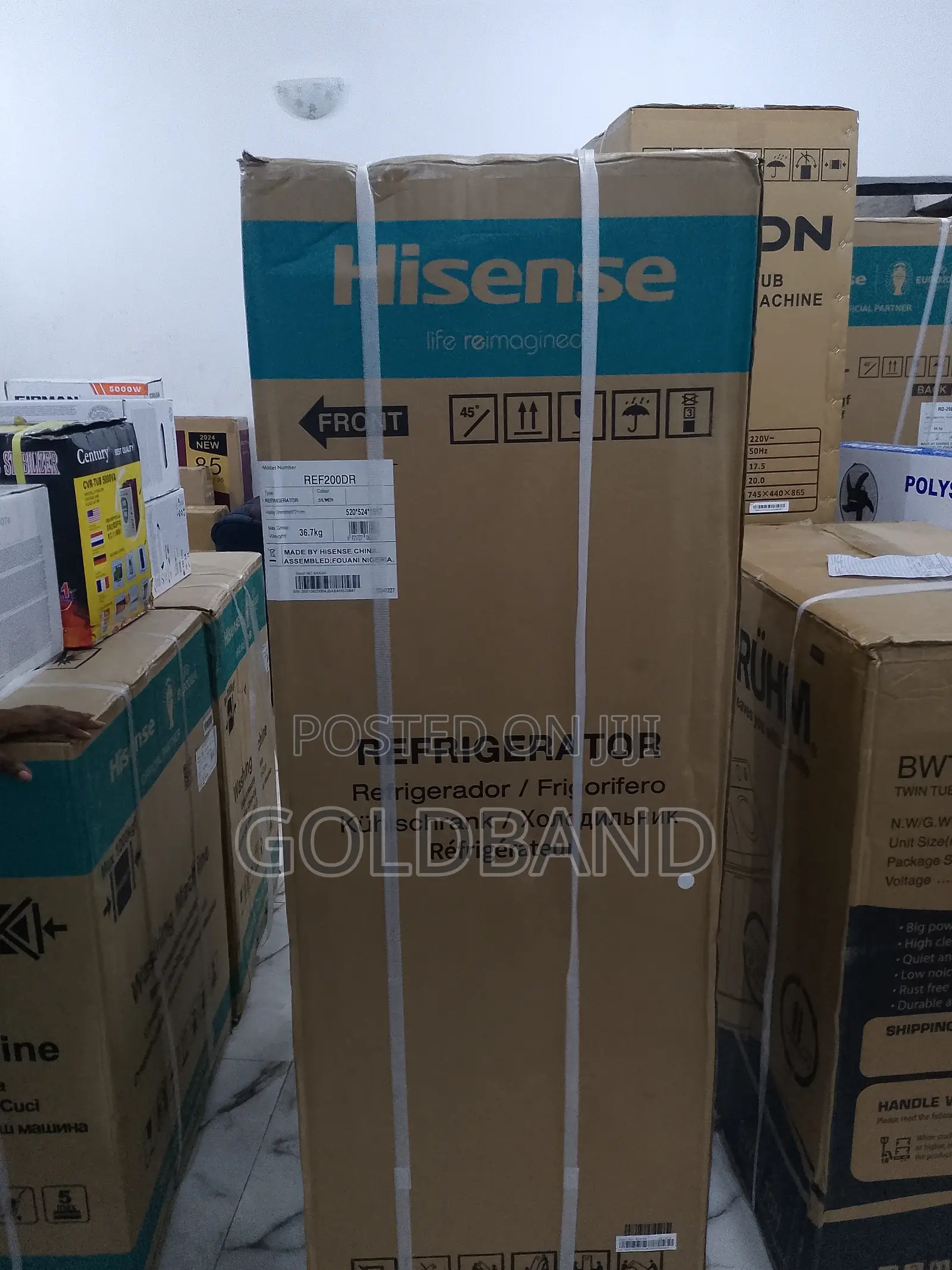 Quality Hisense 154L "Ref200dr" Double Door Refrigerator