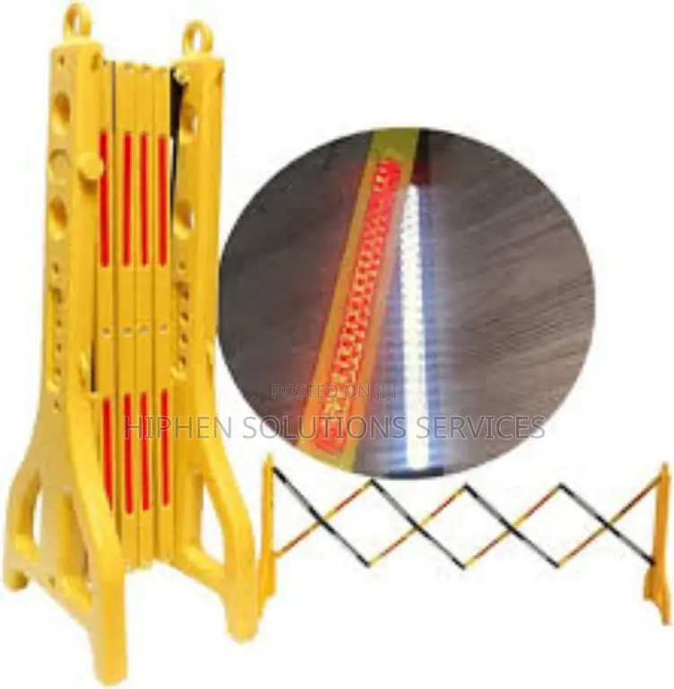 Orange & Red Heavy Duty Expandable Plastic Barricade