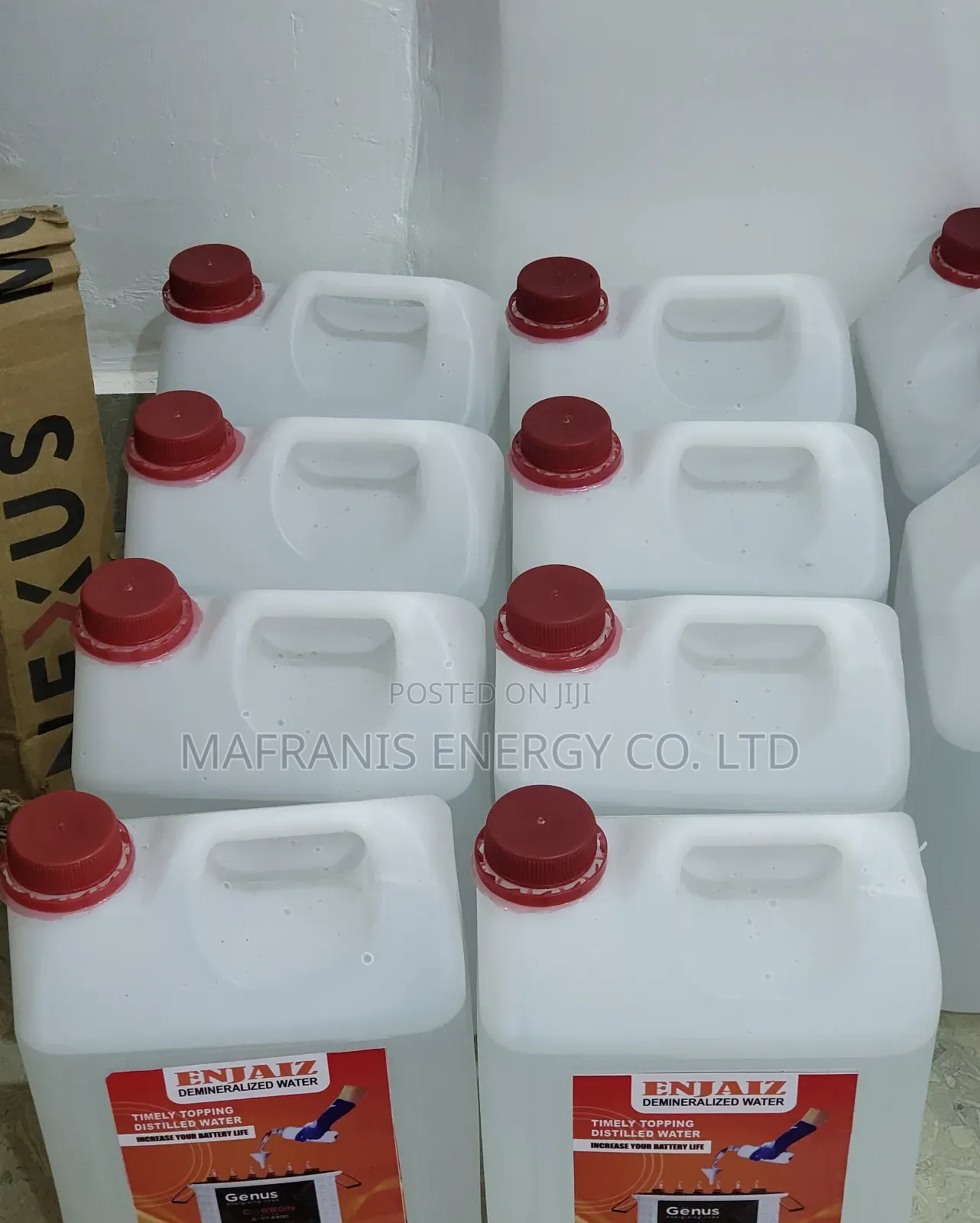 Distilled Water for Tubular Batteries 4 Liters