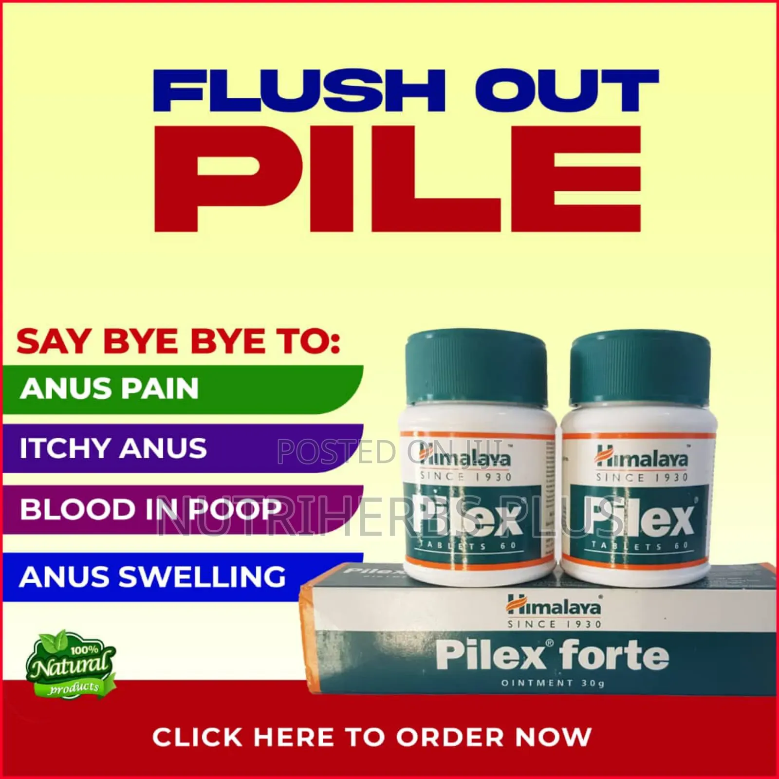 Pilex Tablets + Ointment: Permanent Treatment for Anus Pains