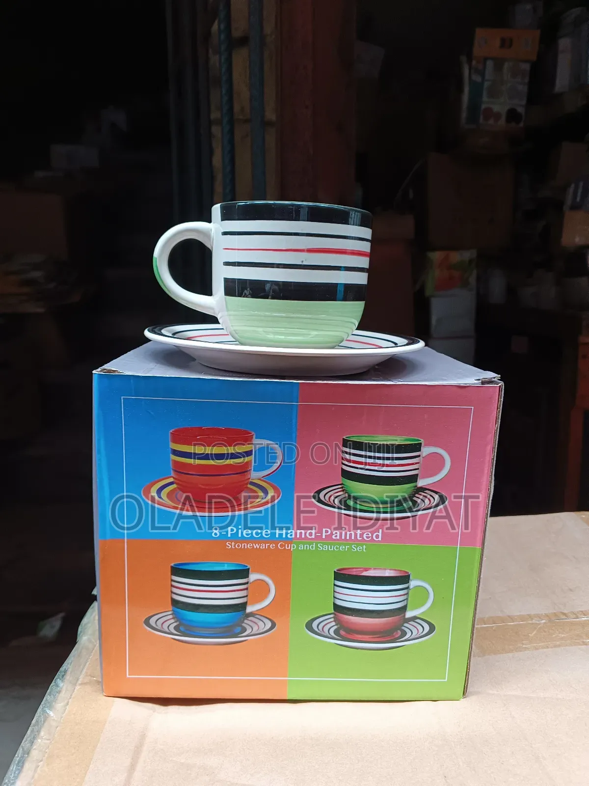 8 PCS Teacup and Saucer