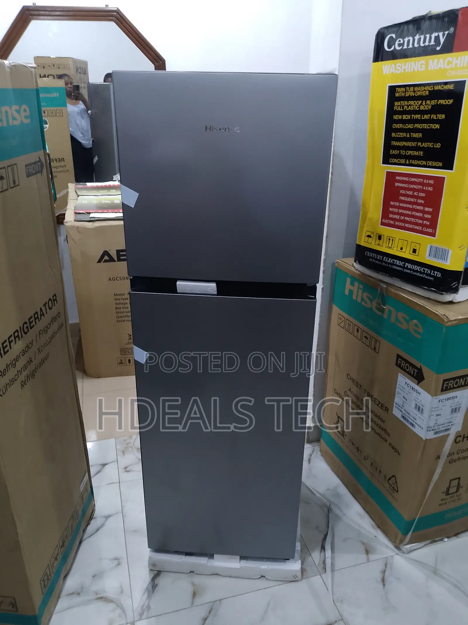 Hisense Double Door Refrigerator – Ref200dr – 154liters