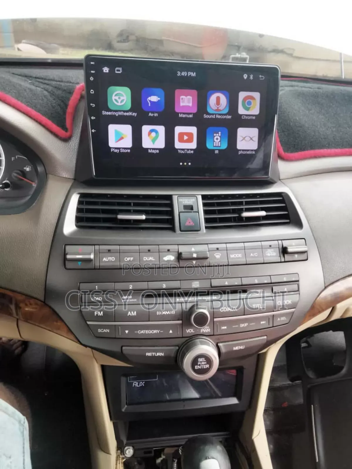 Honda Crosstour Android Player + Reverse Camera