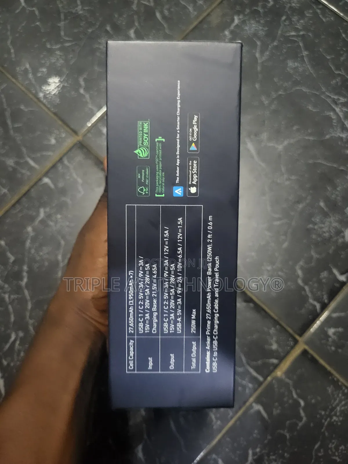 Original Anker Prime Laptop Power Bank, 27,650mah 3-Port 250w