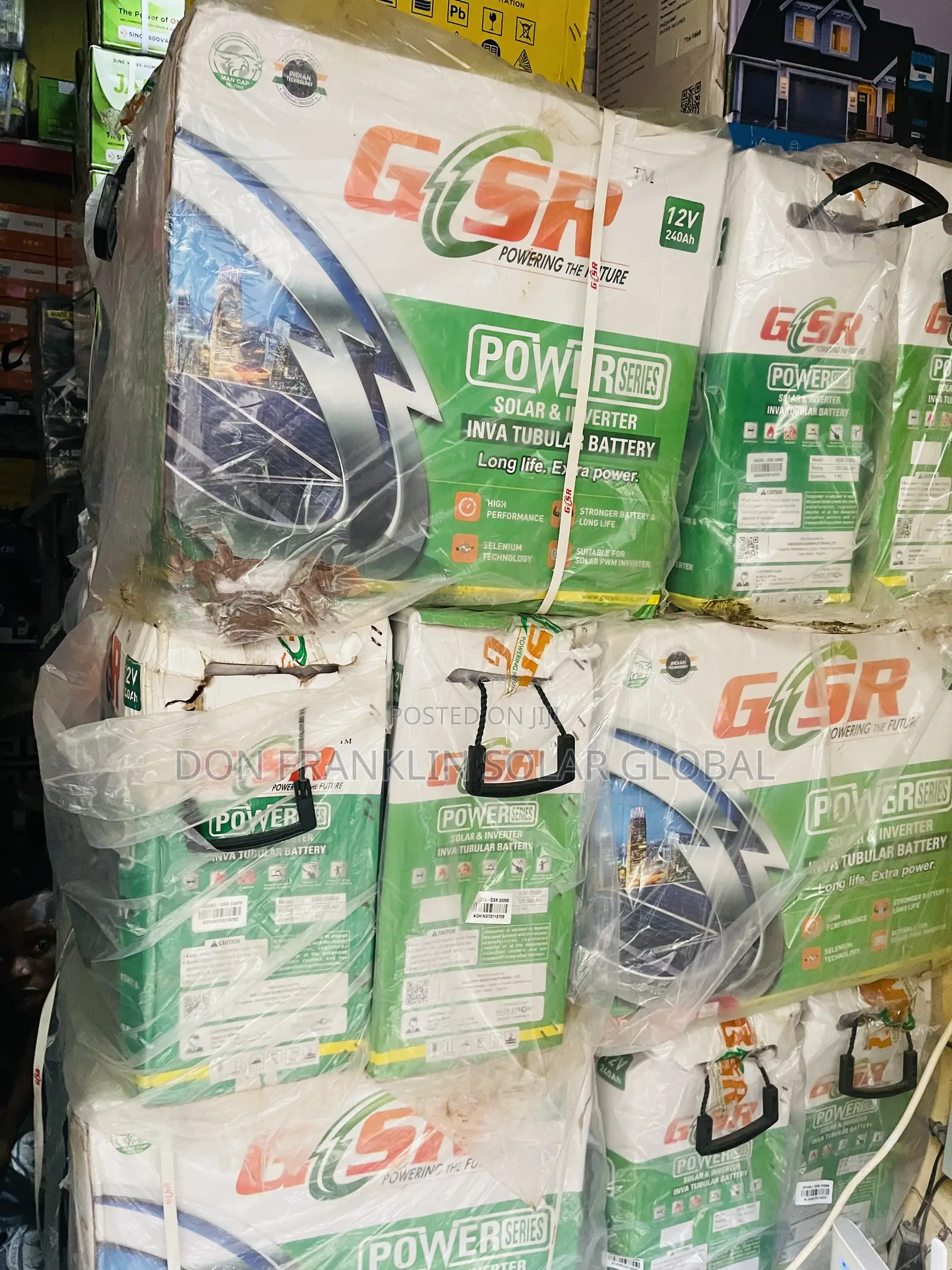 240ah GSR Tubular Solar Inverter Battery