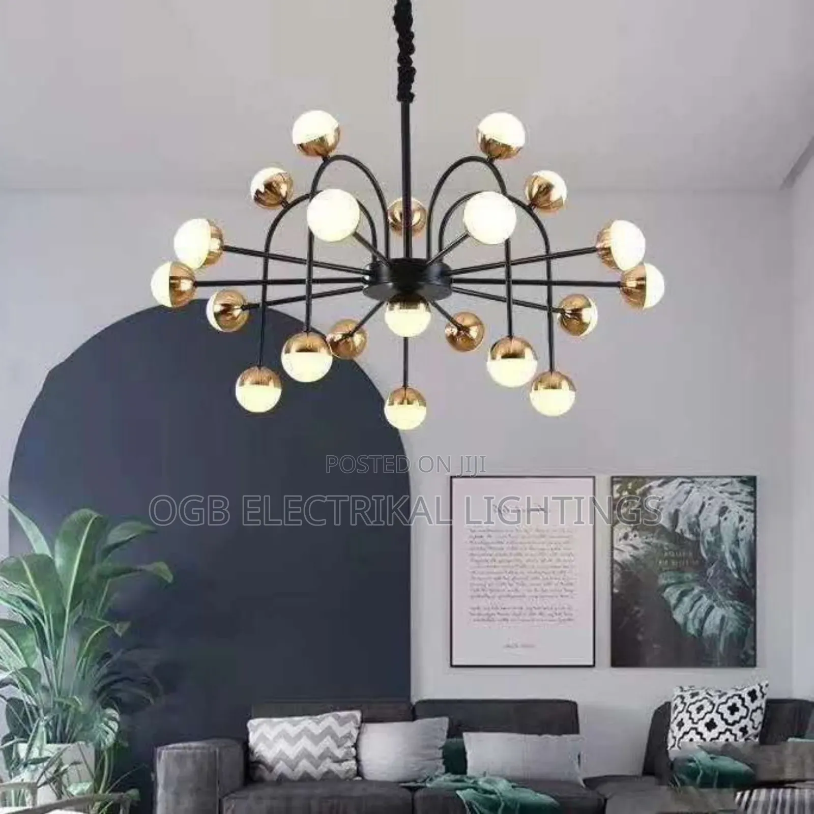 New Magic Bean Glass Ball Chandelier