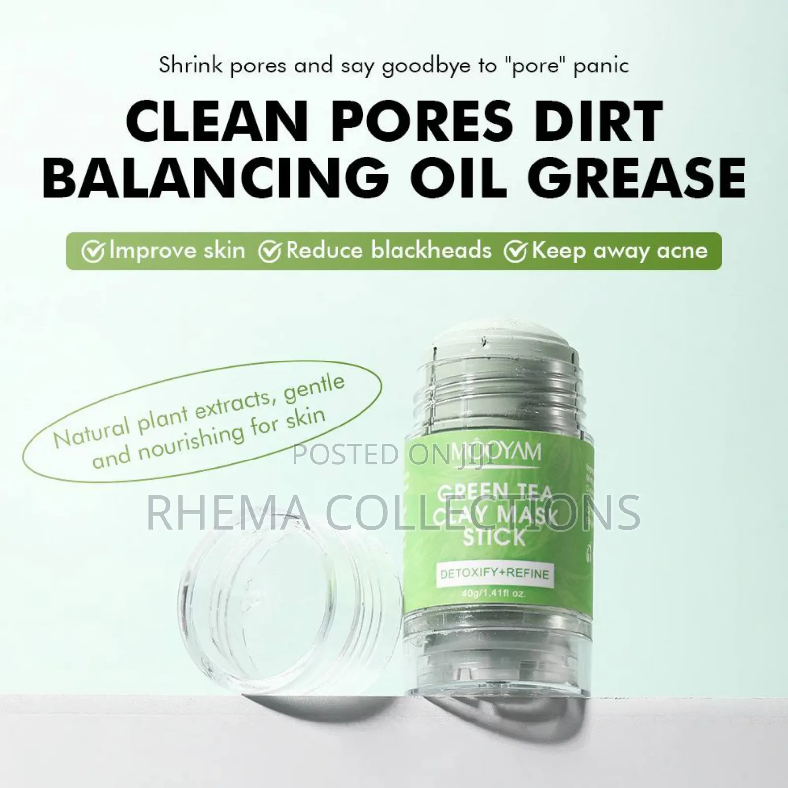 Green Tea Clay Mask Stick