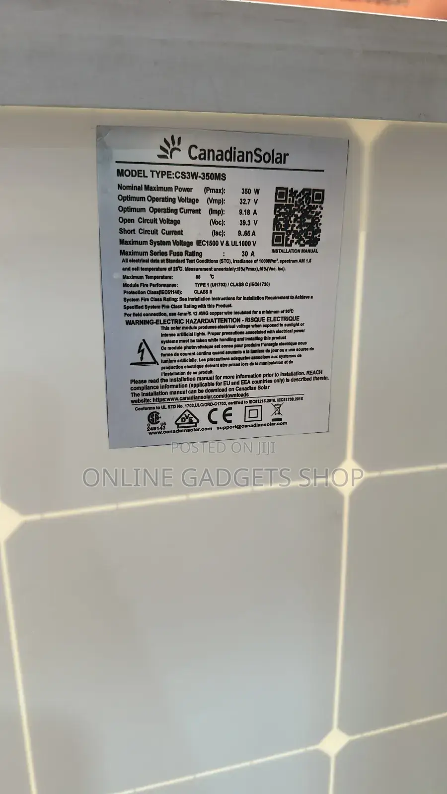 350W Solar Panels