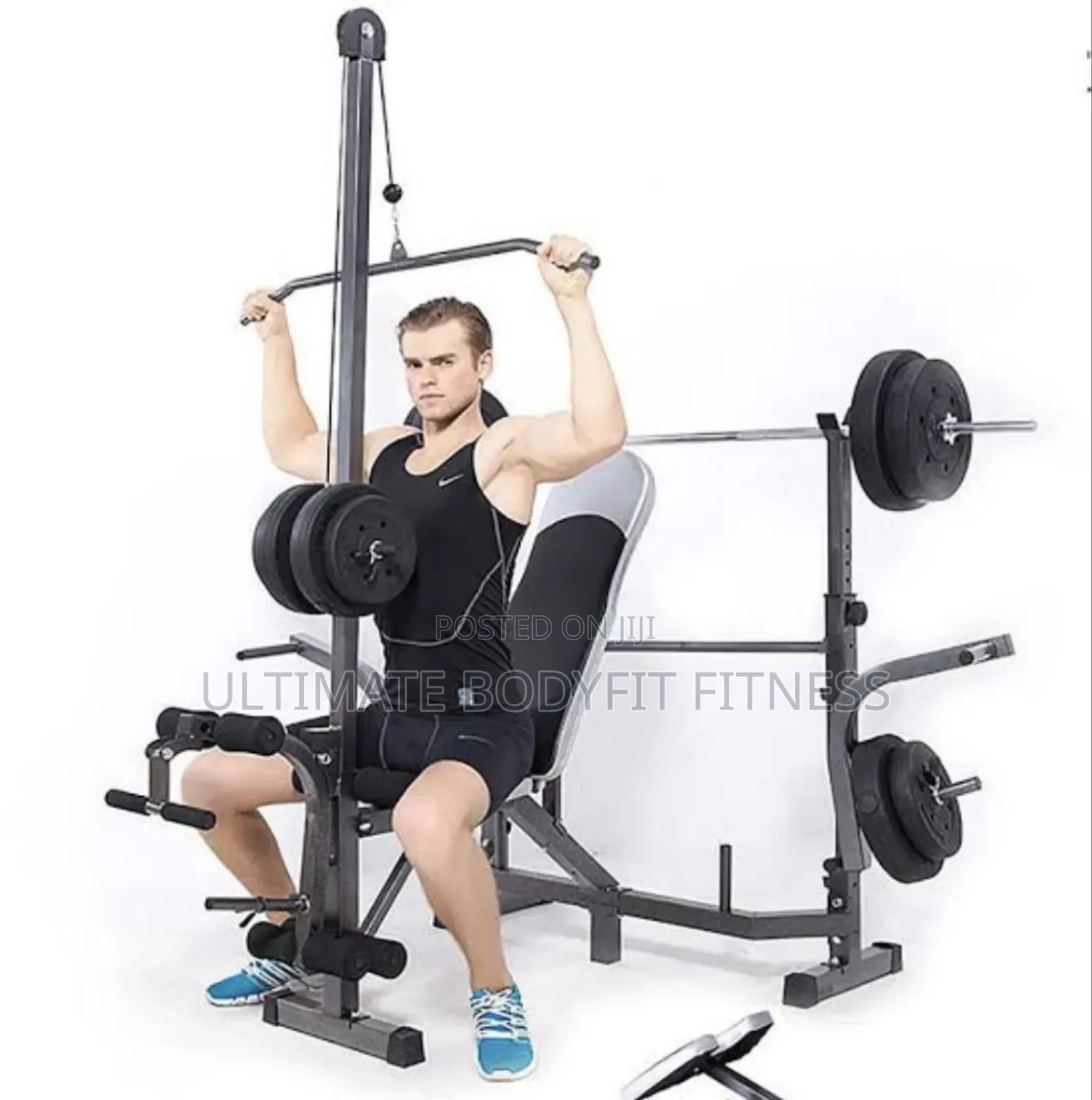 Brand New Semi Commercial Weight Bench With Pull Bar