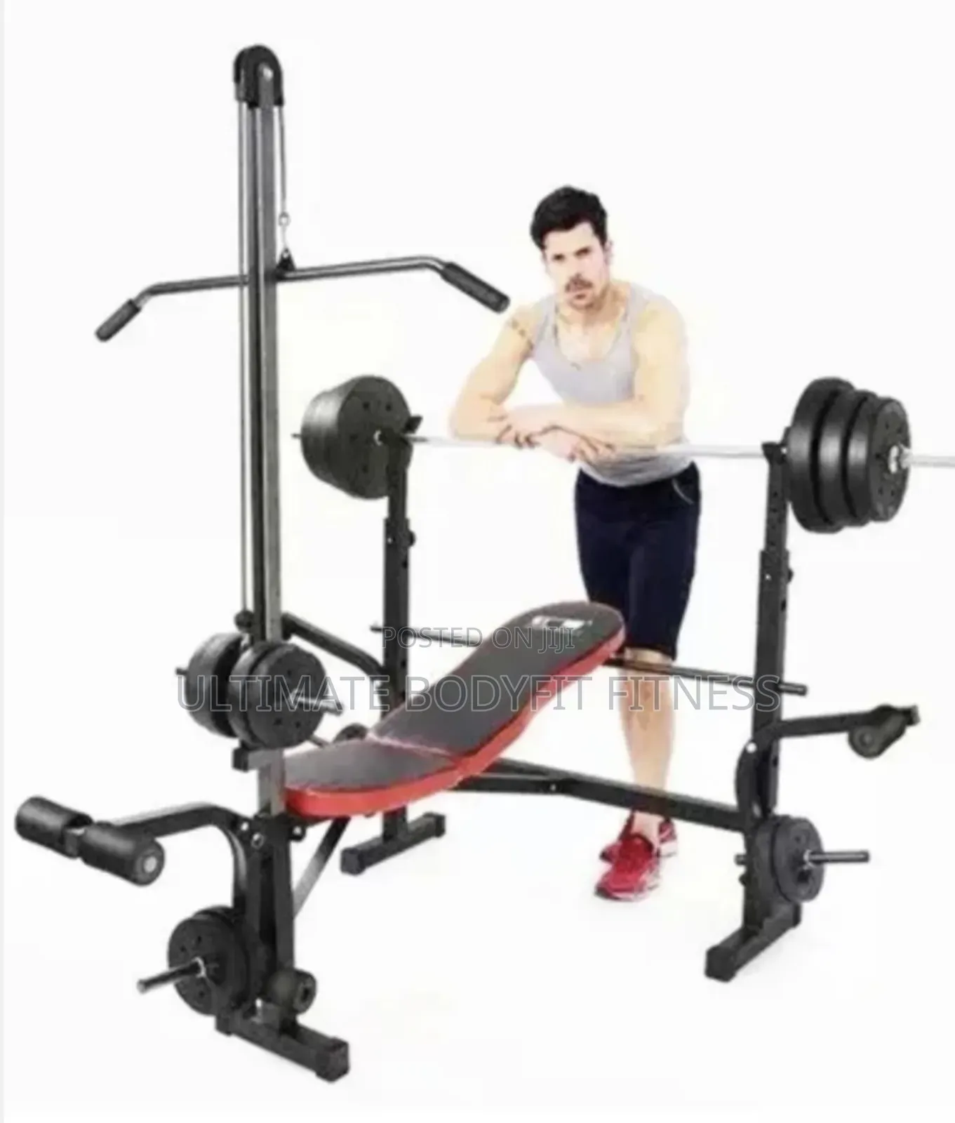 Brand New Semi Commercial Weight Bench With Pull Bar