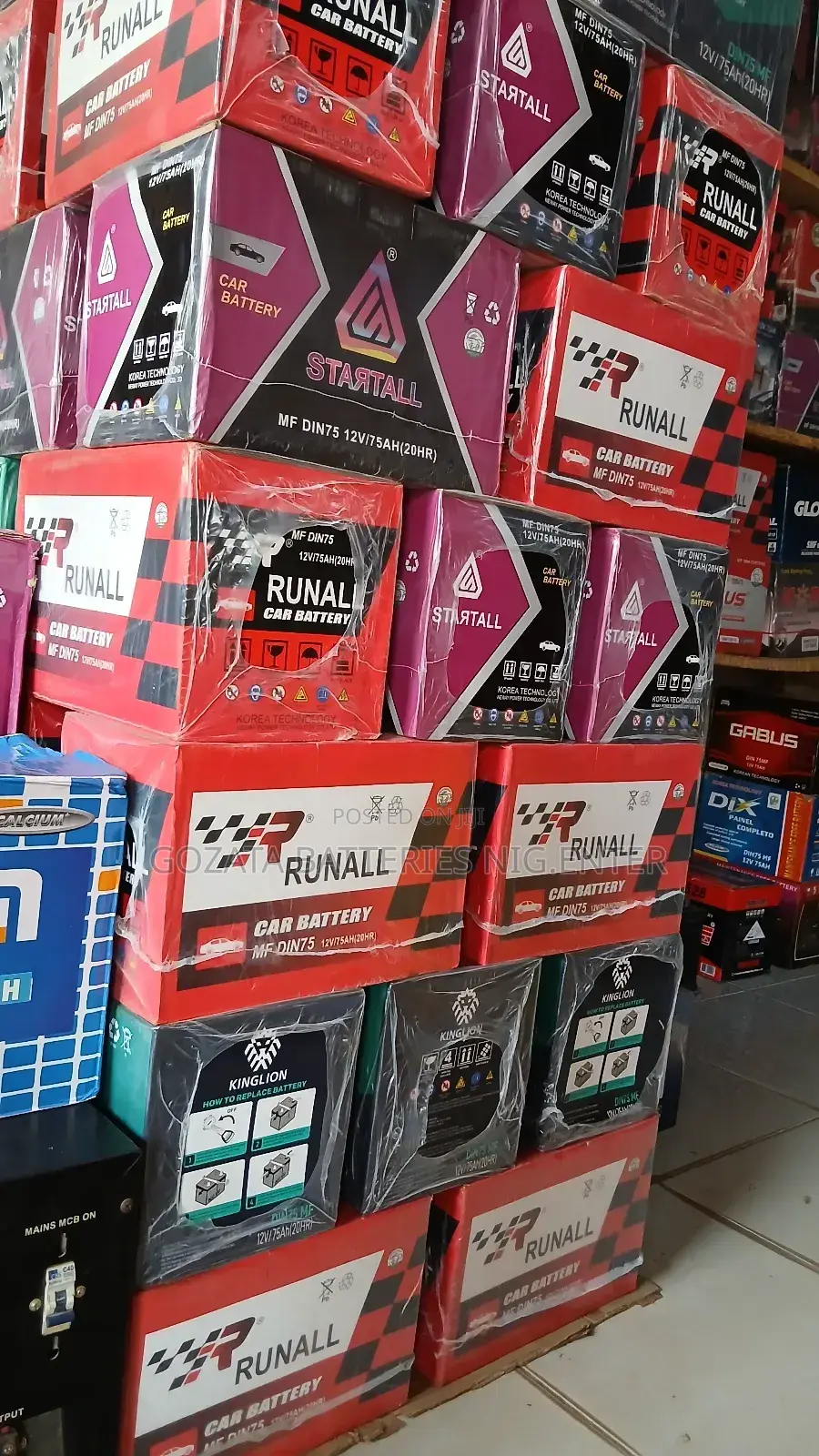 Motor Battery 75AH Kinglion With 13months Guarantee