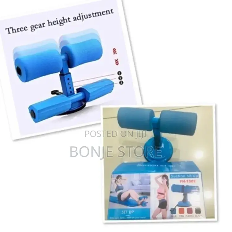 Self Suction Adjustable Sit Up Floor Bar Abdominal Training