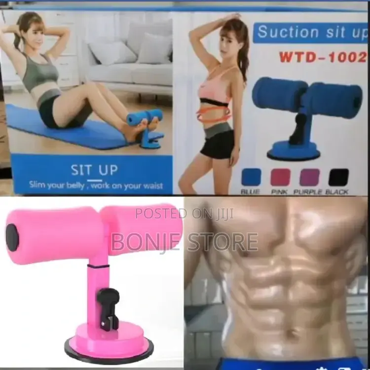 Self Suction Adjustable Sit Up Floor Bar Abdominal Training