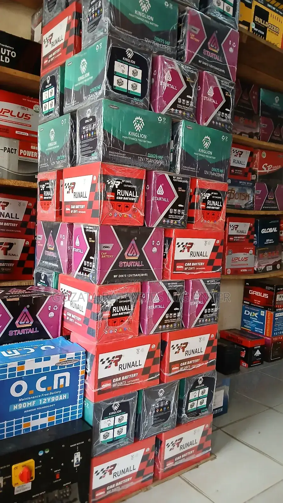 Car Battery 75AH With 13months Guarantee