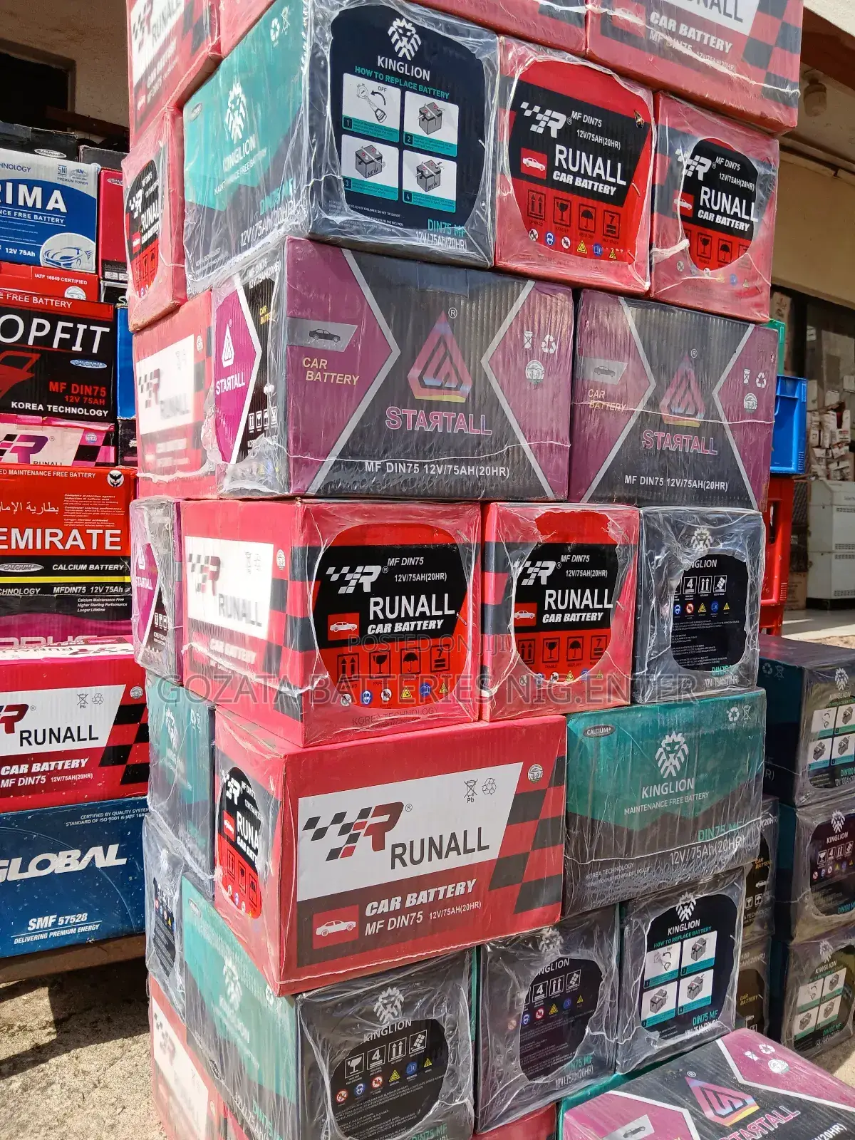 Car Battery General 75AH Original Made in Korea.