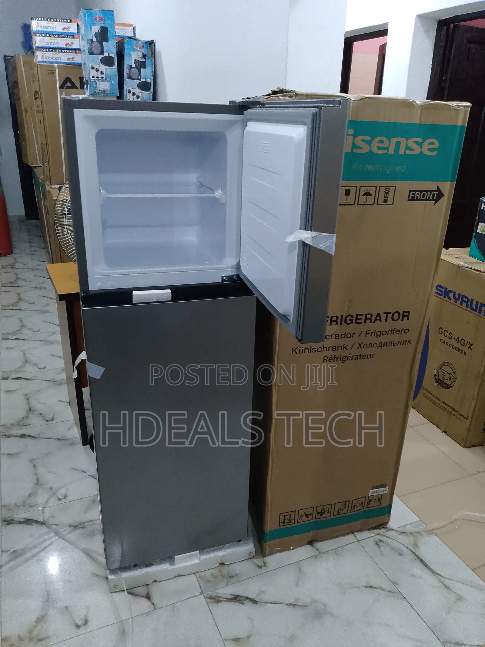 Hisense Refrigerator 154l - Sliver Double Door Refrigerator