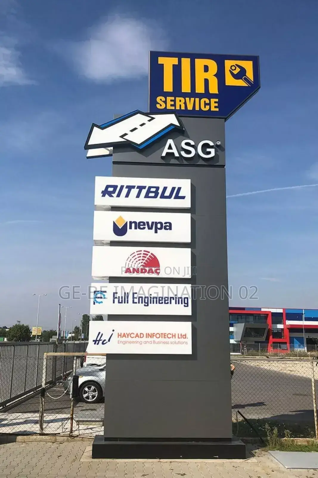Pylon Sign, Acrylic Lite Sign,
