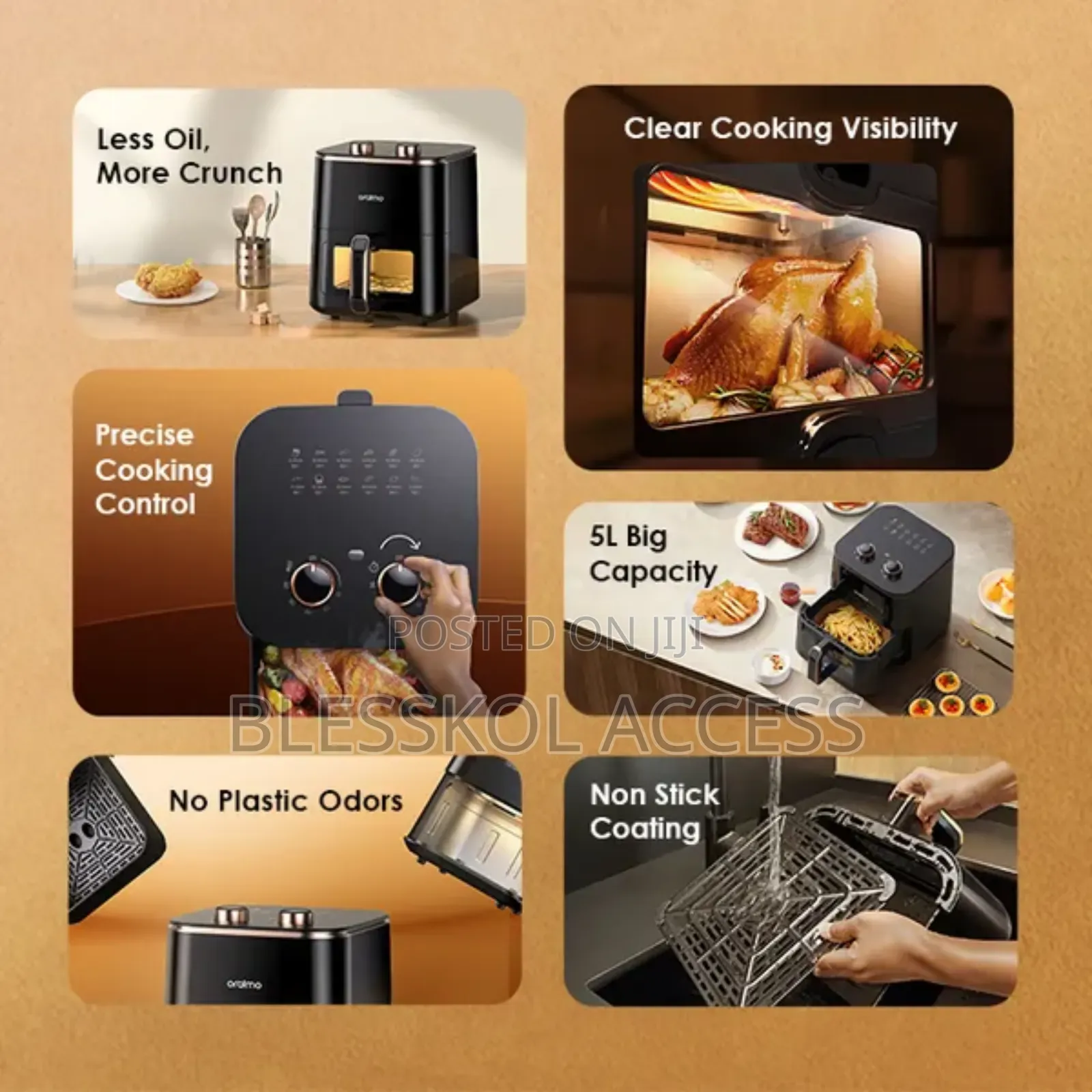 Oraimo Smartairfryer 1500w Cooking Visible Smart Air Fryer