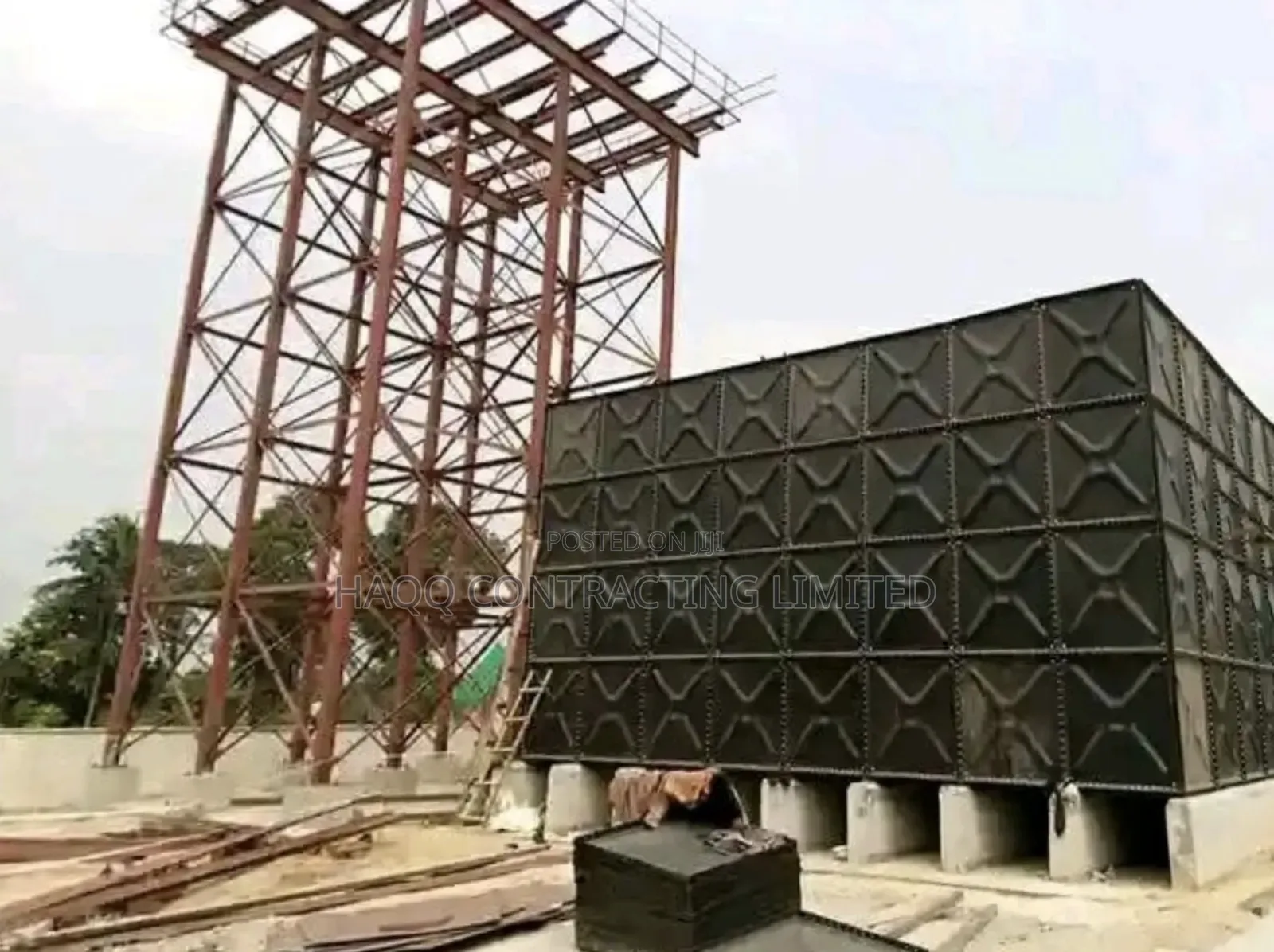 Pressed Steel Braithwaite Water Tank,Stanchion Construction