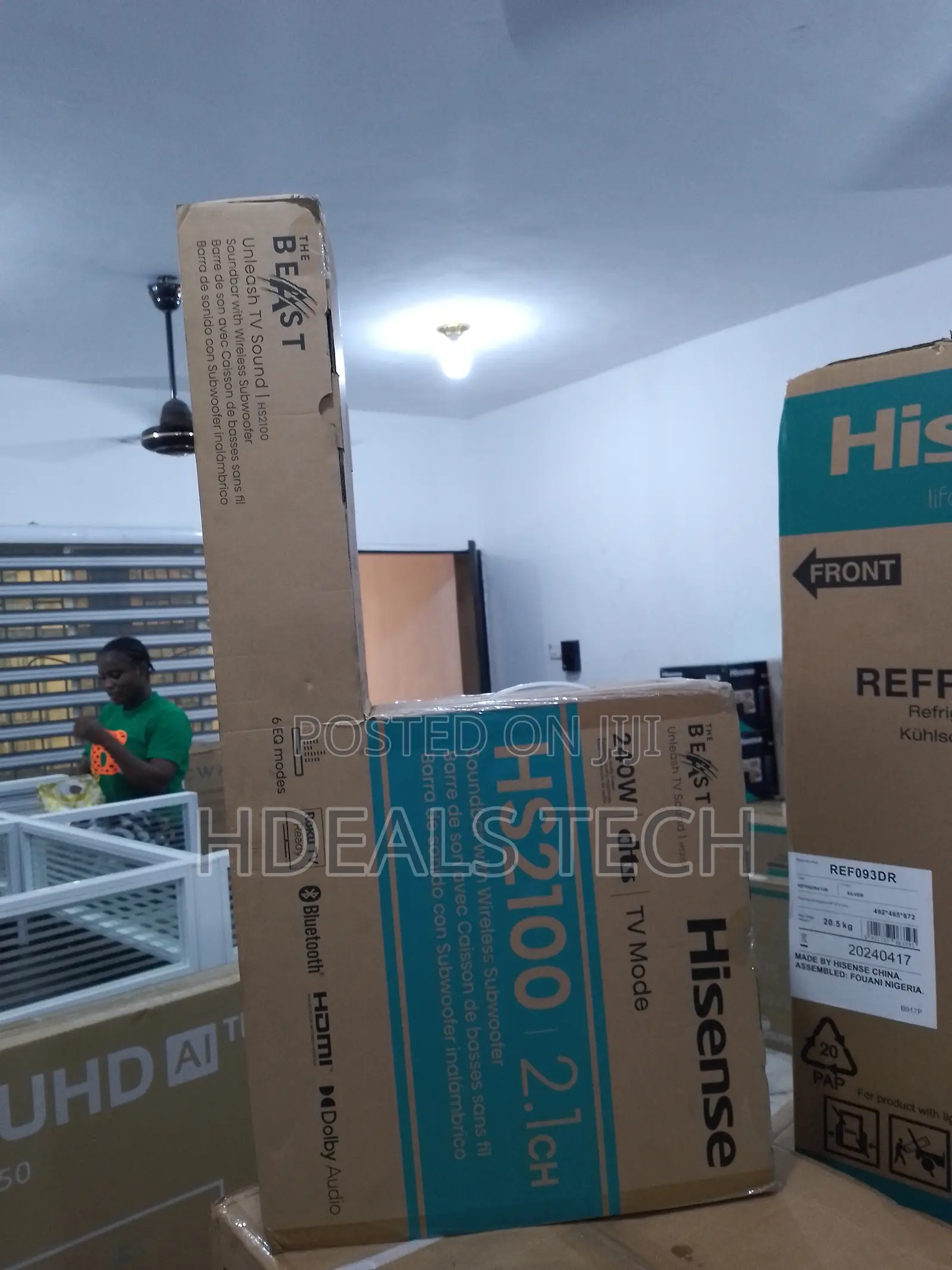 Best Price Hisense Sound Bar 2.1CH With Wireless Subwoofer 