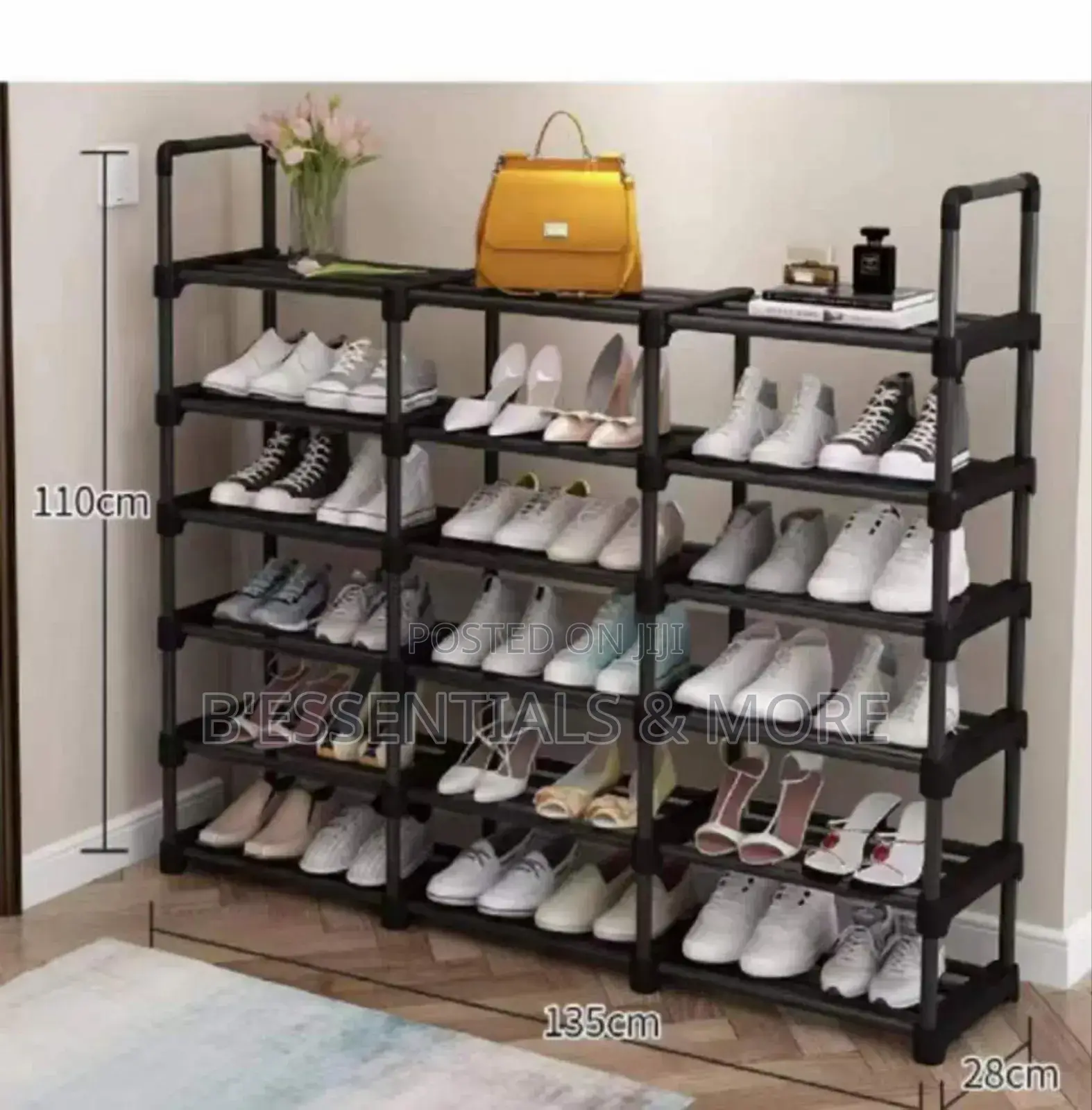 6 Layer 3 Rolls Shoe Rack