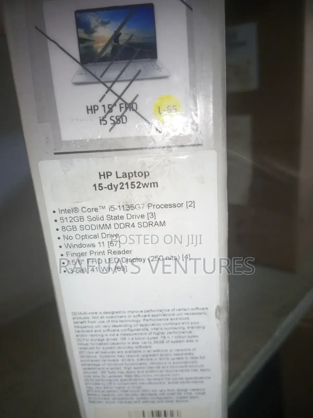 Laptop HP 15-Dy1031wm 8GB Intel Core I5 SSD 512GB
