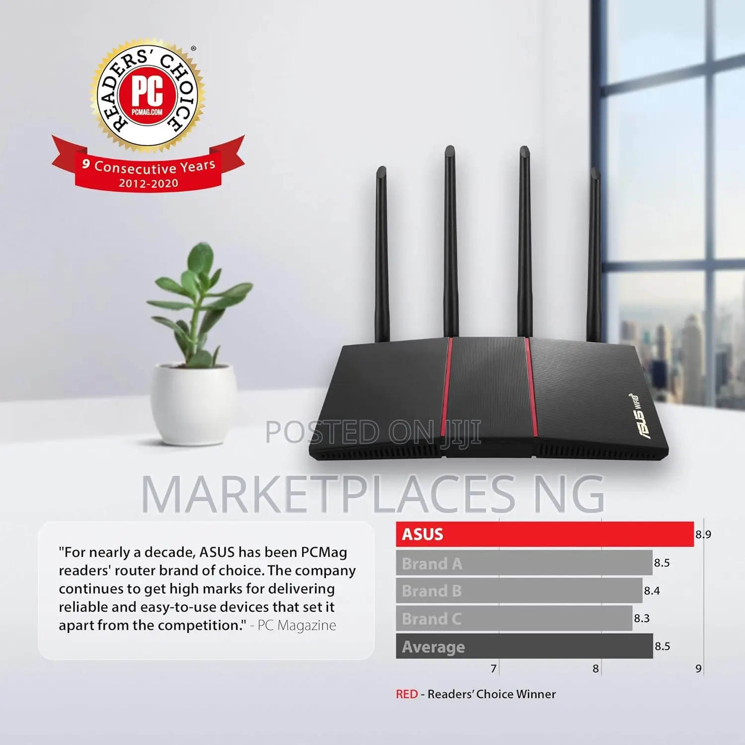 ASUS RT-AX55 AX1800 Dual Band Wifi 6 Gigabit Router