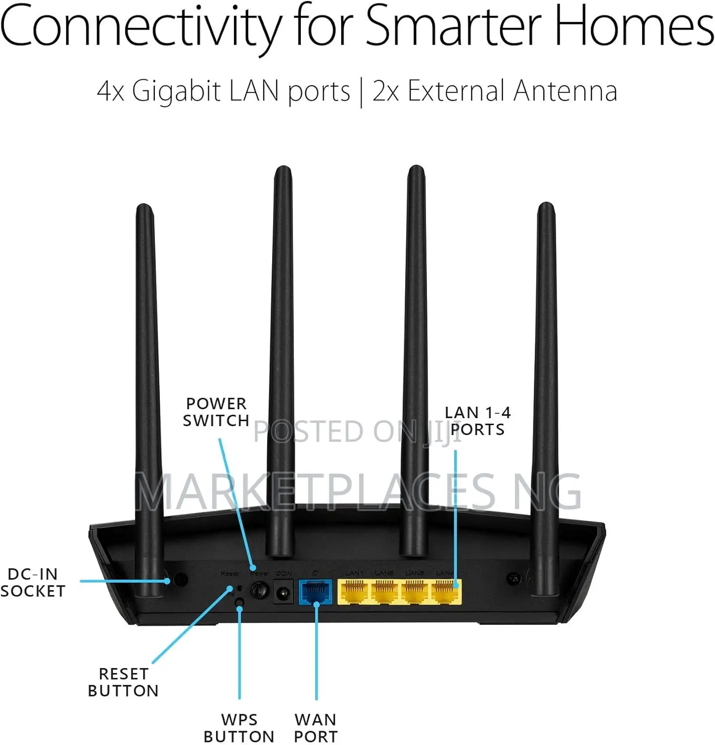ASUS RT-AX55 AX1800 Dual Band Wifi 6 Gigabit Router