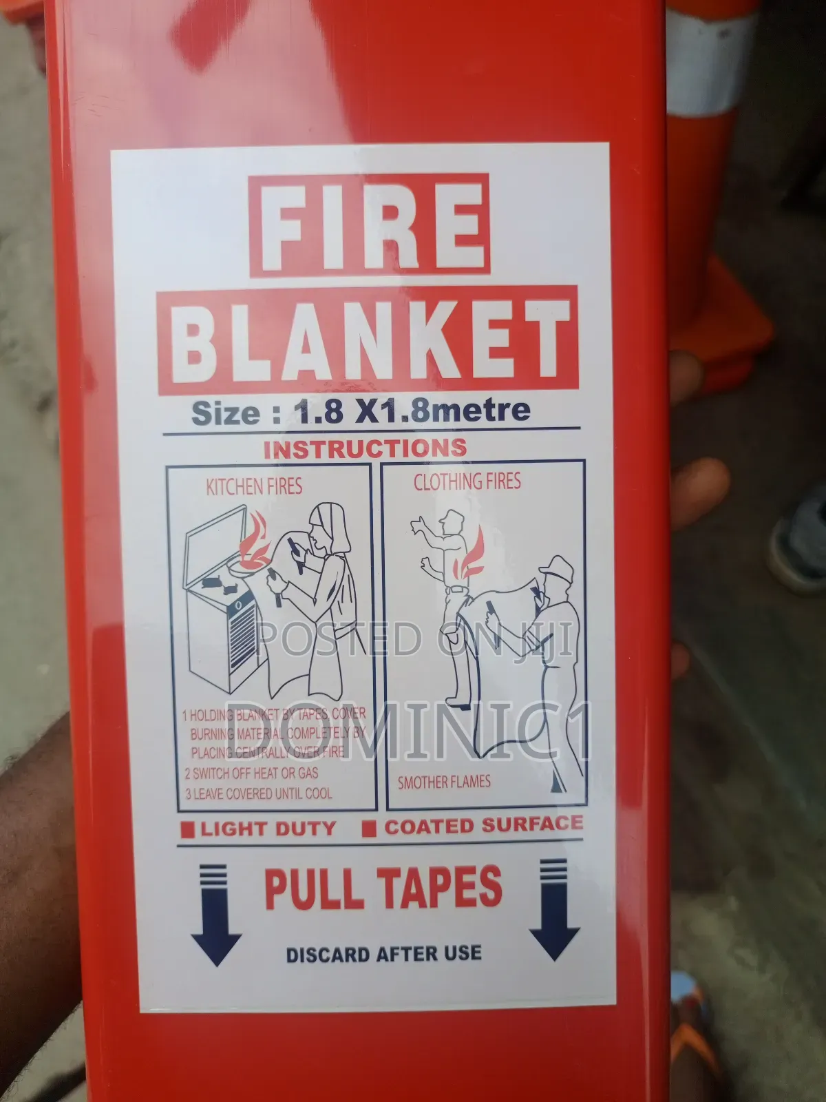 Fire Blanket 1.8x1.8 Meter