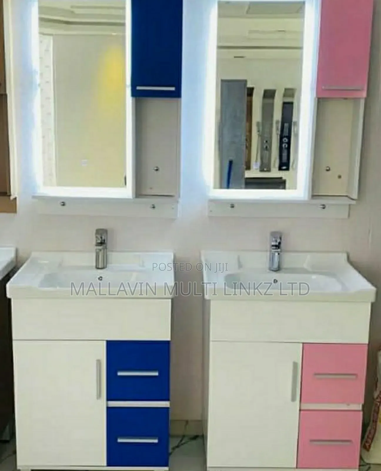 Cabinet Basin With Led Cabinet Mirrors