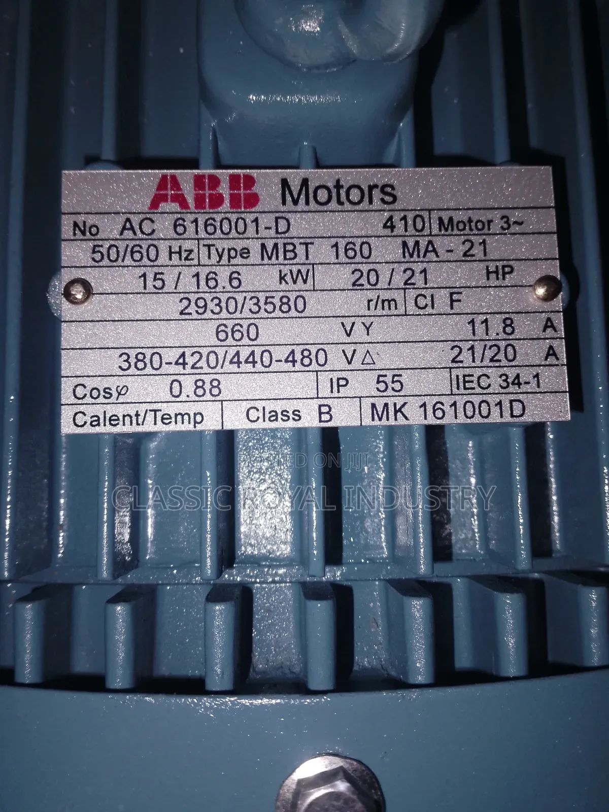 Brand New ABB Electric Motor 15 Kw