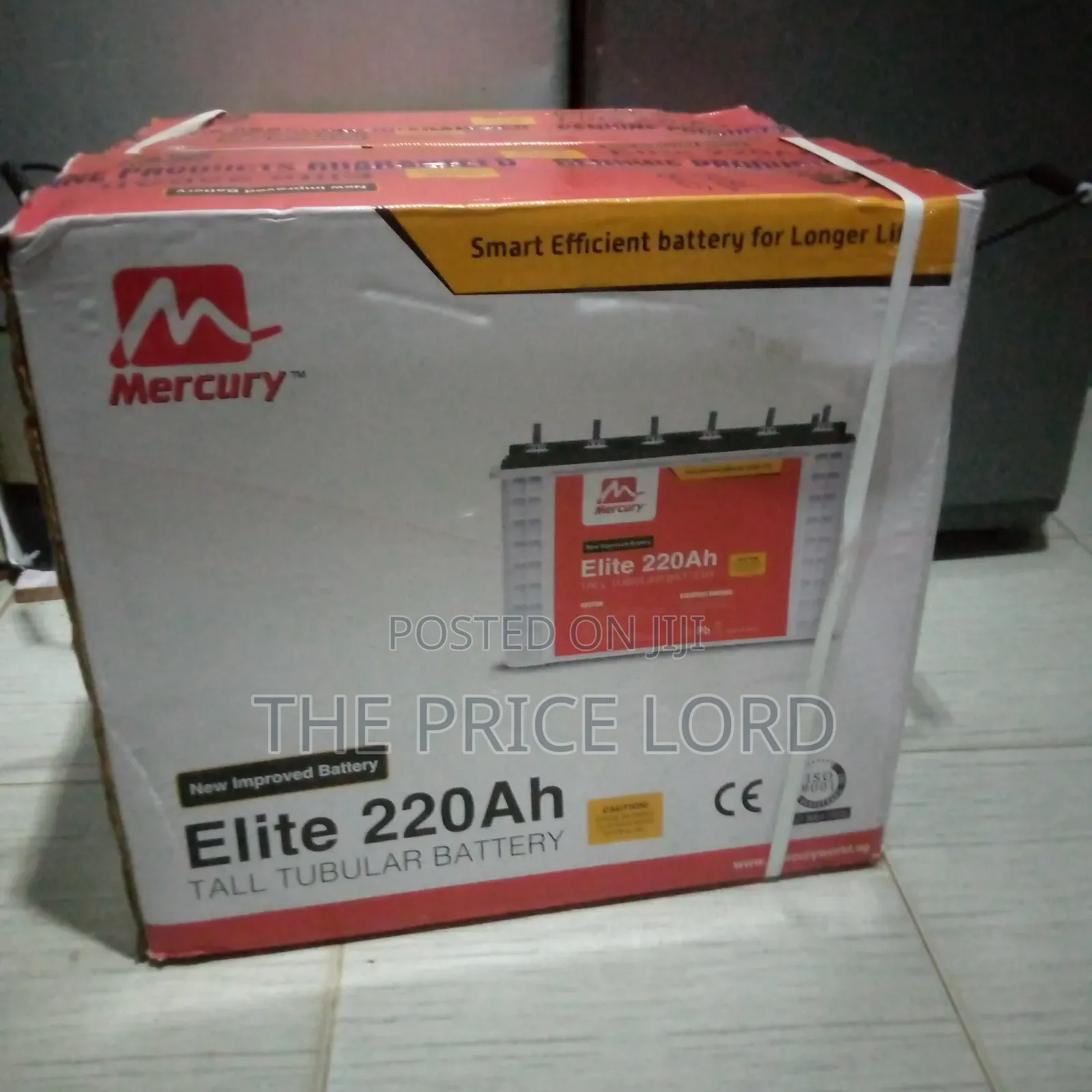 Mecury 220ahms Tubular Inverter Battery